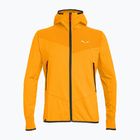 Pánska trekingová mikina Salewa Agner Hybrid PL/DST FZ Hoody turmeric melange/0910