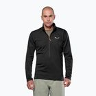 Pánska trekingová mikina Salewa Puez Cammio Polarlite Half Zip Black Out