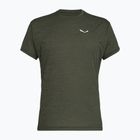 Pánske tričko Salewa Puez Melange Dry faded green melange