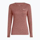Dámske trekingové tričko longsleeve Salewa Puez Melange Dry desert pink melange