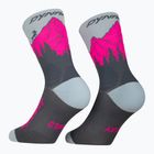 Lyžiarske ponožky DYNAFIT Traverse Crew cinder pink glo/6070
