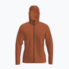 Pánska trekingová mikina Salewa Puez Rocca Polarlite Hood Bombay Brown