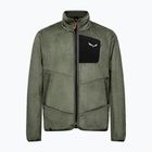Pánska trekingová mikina Salewa Puez Warm Full Zip faded green