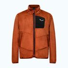 Pánska trekingová mikina Salewa Puez Warm Full Zip bombay brown