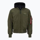 Pánska bunda Alpha Industries MA-1 D-Tec dark green / black