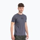 Alpha Industries pánske tričko Basic Mid Logo greyblack/black