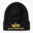 Čiapka Alpha Industries 3D black/yellow gold