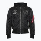 Pánska bunda Alpha Industries MA-1 VF Hood Dark Side black / reflective