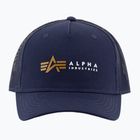Pánska bejzbalová čiapka Alpha Industries Label Trucker rep.blue