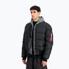 Pánska zateplená bunda Alpha Industries MA-1 Logo Puffer Bomber black