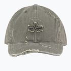 Šiltovka Alpha Industries Acid Logo dark olive