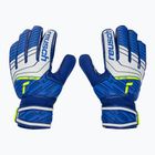 Detské brankárske rukavice Reusch Attrakt Solid Junior modré 5272515-6036