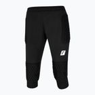 Detské brankárske nohavice Reusch Contest 3/4 Short Advance Junior black/silver