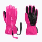 Detské lyžiarske rukavice Reusch Ben fuchsia purple/knockout pink