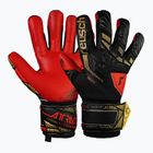 Detské brankárske rukavice Reusch Attrakt Freegel Silver Junior black/gold/firery red