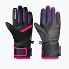 Detské lyžiarske rukavice Reusch Dan R-Tex XT Junior black/pink glo
