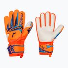 Detské brankárske rukavice Reusch Attrakt Grip Junior shocking orange/blue