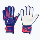 Detské brankárske rukavice Reusch Attrakt Grip Junior sharp blue/white/shocking orange
