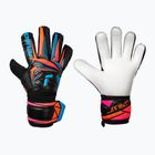 Brankárske rukavice Reusch Attrakt Solid black/aqua blue/shocking orange