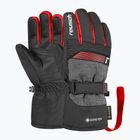Detské lyžiarske rukavice Reusch Rocket GORE-TEX black/black melange/fire red