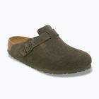 Šľapky BIRKENSTOCK Boston Suede Leather thyme