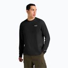 Pánske tričko longsleeve Jack Wolfskin Prelight Trail Crew black