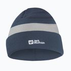 Detská zimná čiapka Jack Wolfskin Stripy Knit midnight sky