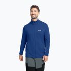 Pánska trekingová mikina  Jack Wolfskin Litestride Full Zip blue orchid