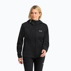 Dámska softshellová bunda Jack Wolfskin Windhain 2 Hoody black