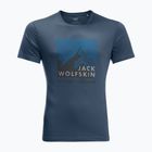 Jack Wolfskin Peak Graphic pánske trekingové tričko modré 1807182_1383