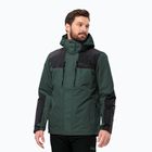Jack Wolfskin pánska bunda do dažďa Jasper 3v1 black olive