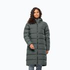 Dámsky páperový kabát Jack Wolfskin Frozen Palace slate green