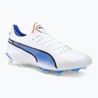 PUMA King Ultimate FG/AG pánske kopačky puma white/puma black/blue glimmer/ultra orange