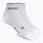 Pánske kompresné bežecké ponožky CEP Ultralight Low Cut carbon white