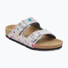 Detské šľapky BIRKENSTOCK Arizona BF Narrow electric metallic dots silver