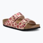 Detské šľapky BIRKENSTOCK Arizona Birko-Flor Narrow electric metallic copper hearts