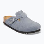Šľapky BIRKENSTOCK Boston Suede Leather stone blue