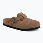 Šľapky BIRKENSTOCK Boston Suede Leather dark tea