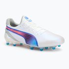 Futbalová obuv/ kopačky PUMA King Ultimate FG/AG puma white/bluemazing/flat light grey/sunset glow