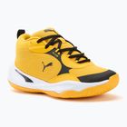 Detská basketbalová obuv PUMA Playmaker Pro JR  yellow sizzle/puma blackl