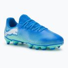 Detské kopačky PUMA Future 7 Play FG/AG Jr hyperlink blue/mint/puma white