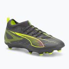 Detské kopačky PUMA Ultra 5 Match FG/AG Jr matná stará strieborná/žltá výstražná/puma stará strieborná
