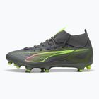 Pánske kopačky PUMA Ultra 5 Match+ FG/AG matte aged silver/yellow alert/puma aged silver