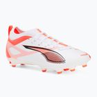 Detské kopačky PUMA Ultra 5 Match FG/AG Jr puma white/puma black/glowing red