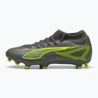 Pánske kopačky PUMA Ultra 5 Play+ FG/AG matte aged silver/yellow alert/puma aged silver