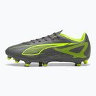 Kopačky PUMA Ultra 5 Play FG/AG matná stará strieborná/žltá výstraha/puma stará strieborná 