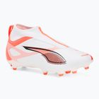 Detské kopačky PUMA Ultra 5 Match+ LL FG/AG Jr. puma white/puma black/glowing red