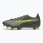 Pánske kopačky PUMA Ultra 5 Match FG/AG matte aged silver/yellow alert/puma aged silver