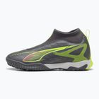 Detské kopačky PUMA Ultra 5 Match+ LL TT + Mid Jr matné stará strieborná/žltá výstraha/puma stará strieborná 