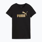 Dámske tričko PUMA ESS Metallic No. 1 Logo Tee puma black/metallic gold